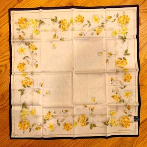 NEW authentic Mario Valentino Golden Rose Scarf